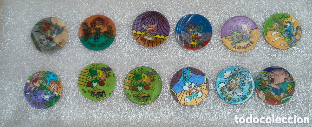 Coleccionismo: Lote 12 Tazos Tiny Toons Matutano 1994
