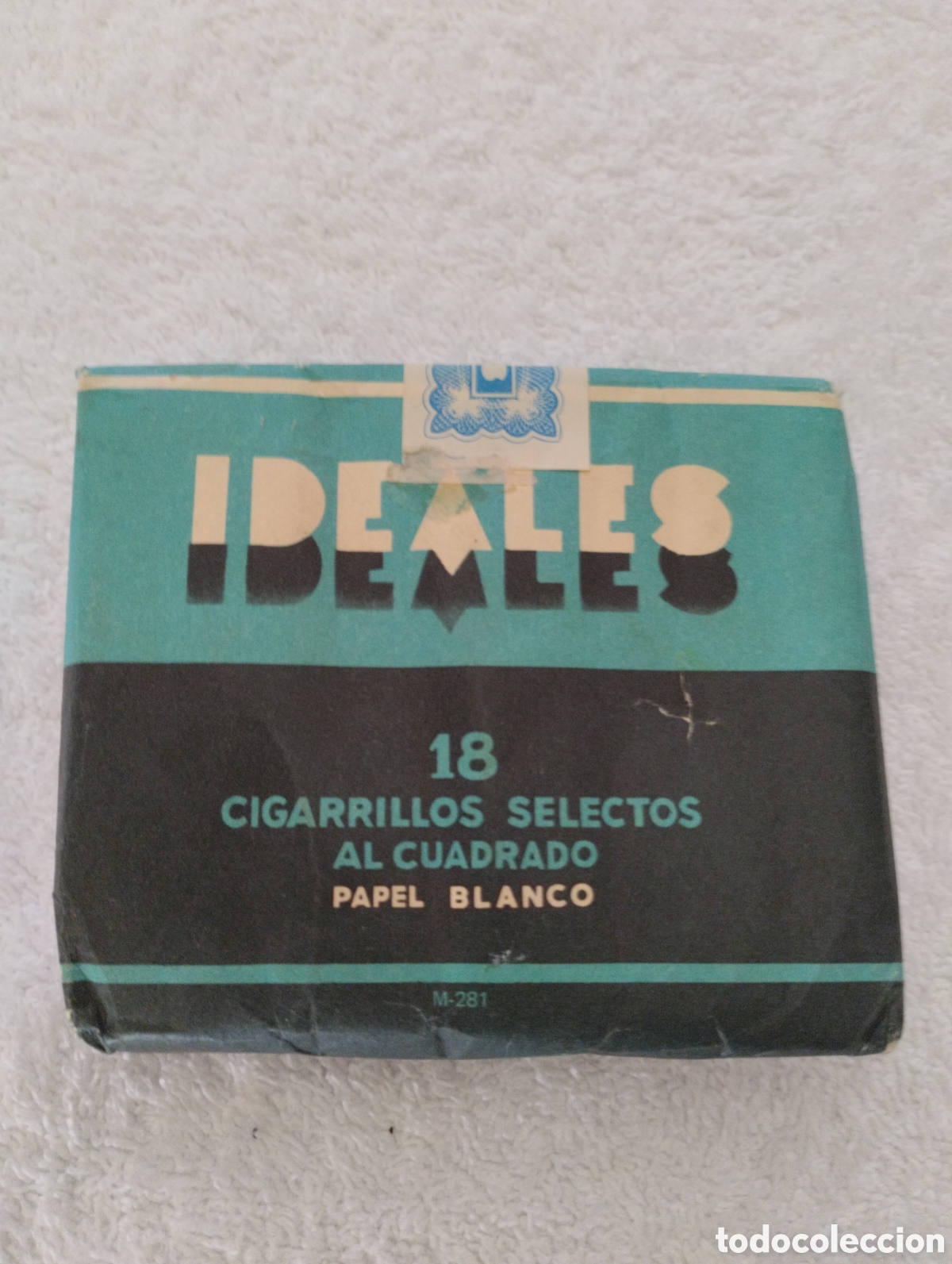Coleccionismo: Paquete de tabaco antiguo Ideales