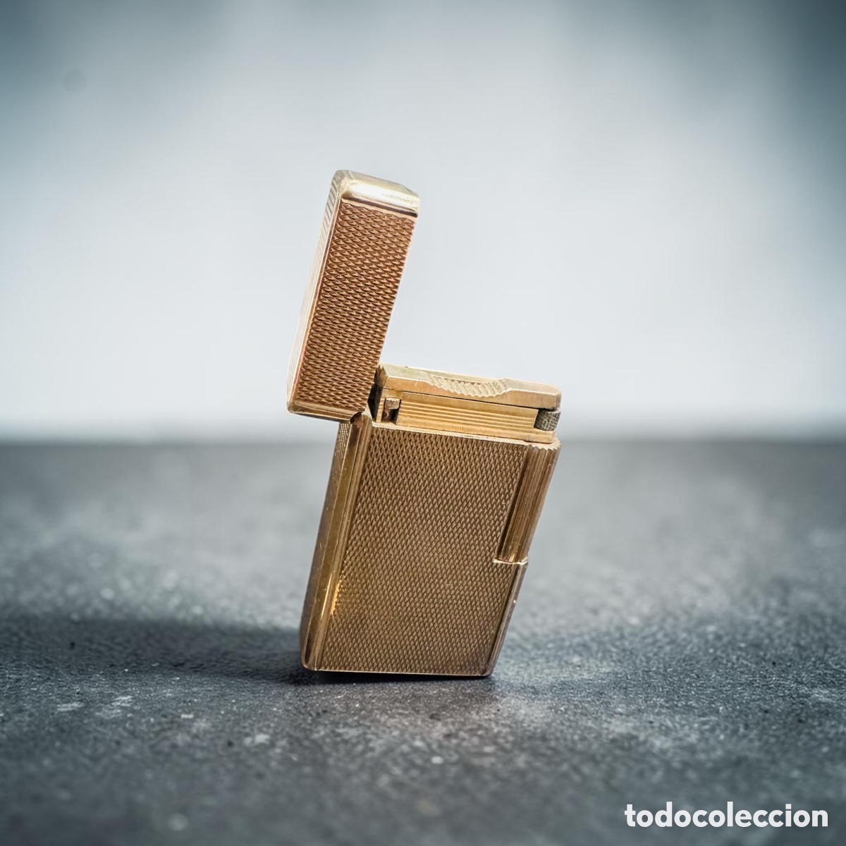 Coleccionismo: Mechero dorado S.T.Dupont Paris