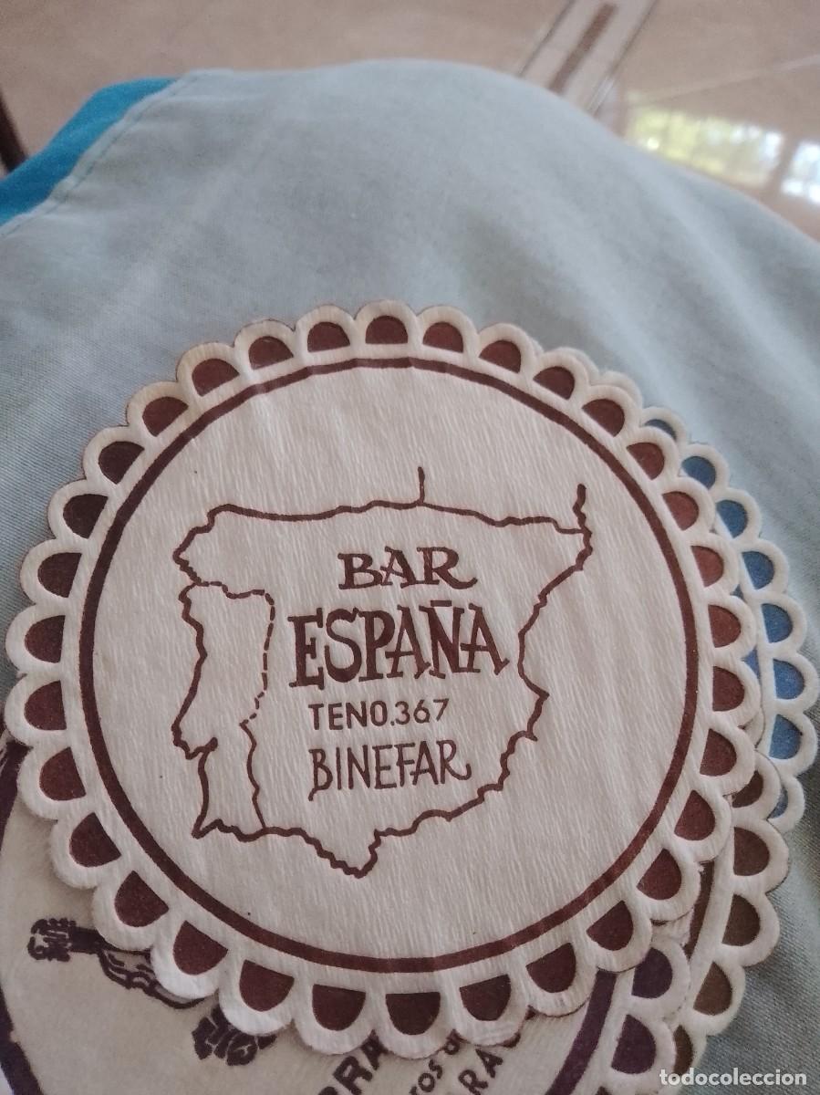 Coleccionismo: Posavaso a&ntilde;os 50/60 Bar Espa&ntilde;a Bin&eacute;far