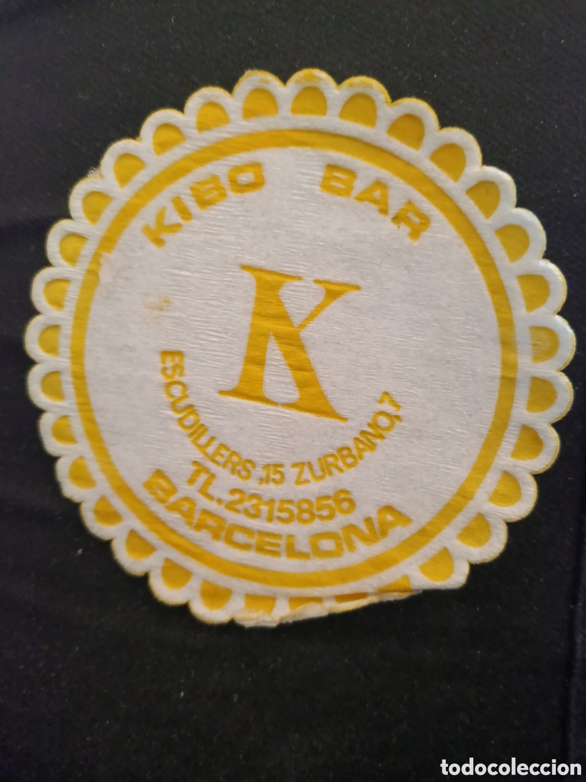 Coleccionismo: KIBO BAR BARCELONA [ Posa Vasos a&ntilde;os 50-60 ]
