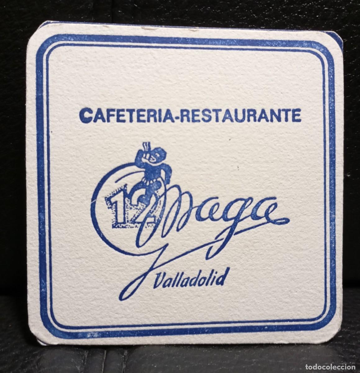 Coleccionismo: 12 MAGA CAFETERIA RESTAURANTE - POSAVASOS - VALLADOLID - CERVEZA - REFRESCOS - SIDRA - BITTER
