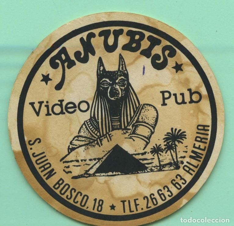 Coleccionismo: POSAVASOS CIRCULAR VIDEOPUB ANUBIS. Almer&iacute;a