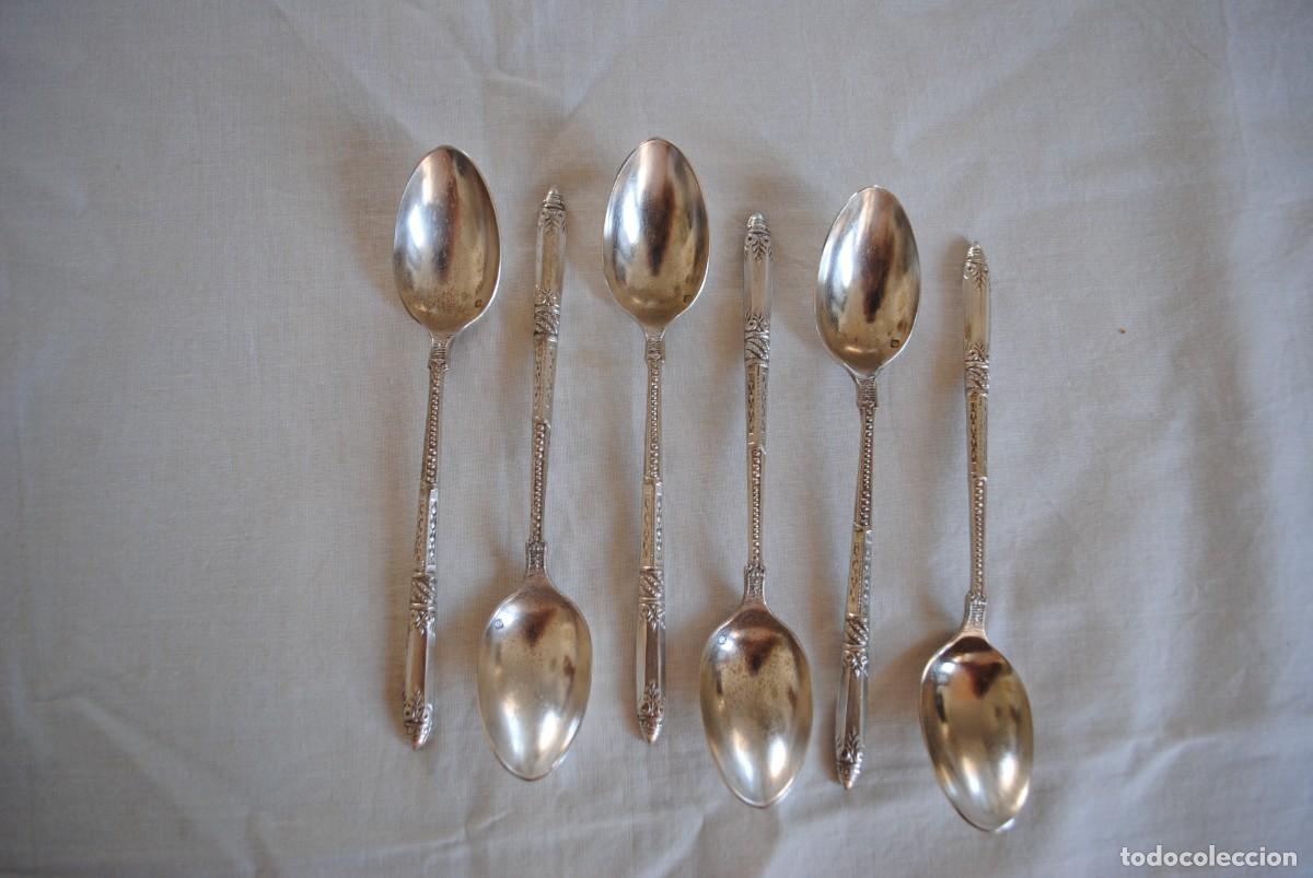 Coleccionismo: CUCHARILLAS ANTIGUAS PARA CAFE , LOTE DE SEIS .