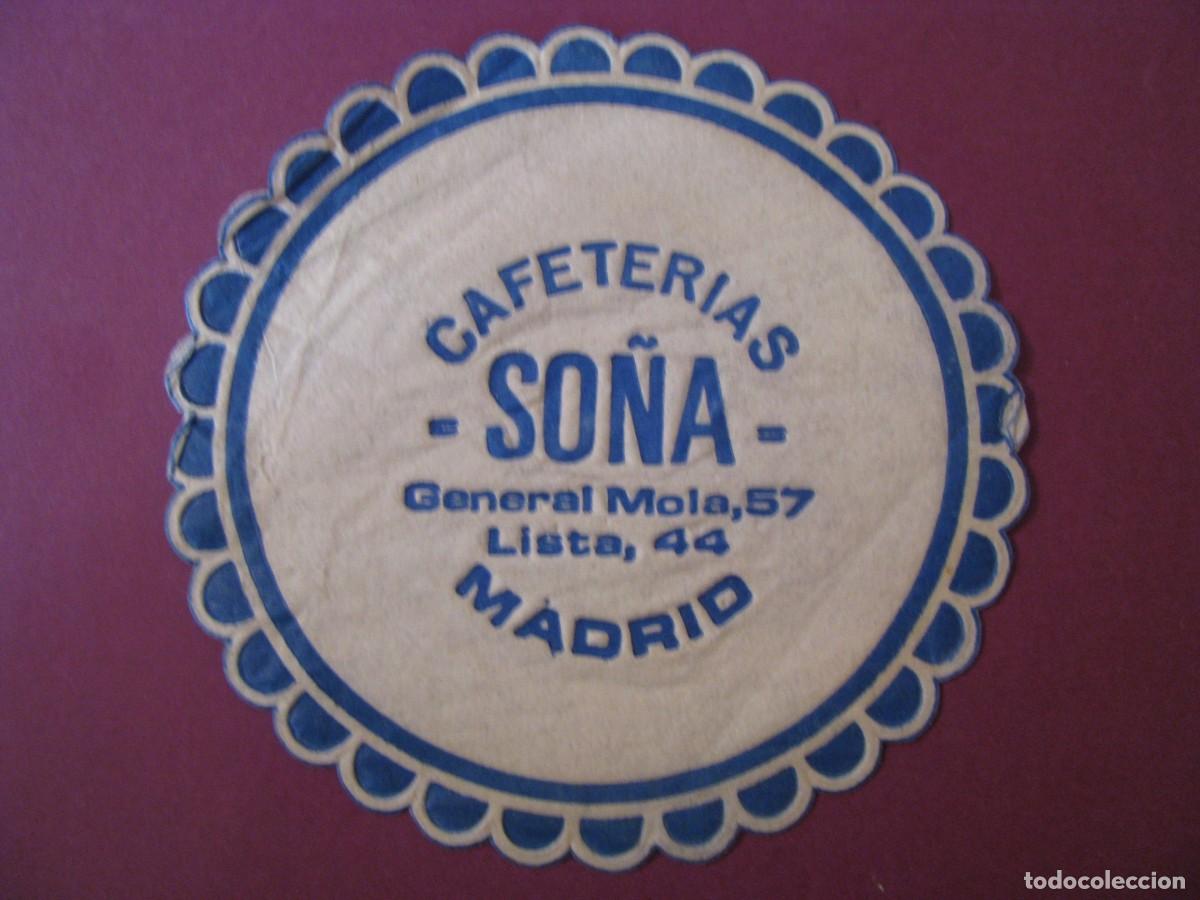 Colecionismo: POSAVASOS CAFETERIAS SO&Ntilde;A. MADRID.