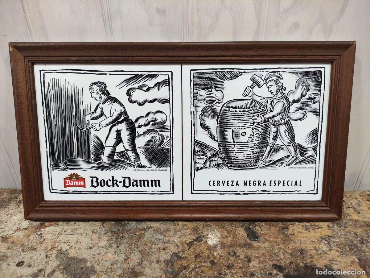Coleccionismo: Cuadro cerveza Bock Damm