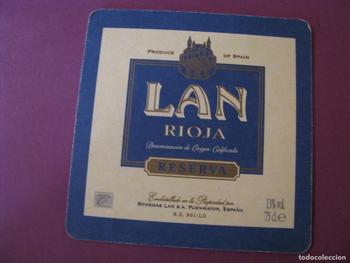 Coleccionismo: POSAVASOS VINO LAN RIOJA. - Foto 1