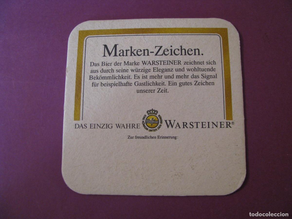 Coleccionismo: POSAVASOS CERVEZAS WARSTEINER - Foto 2