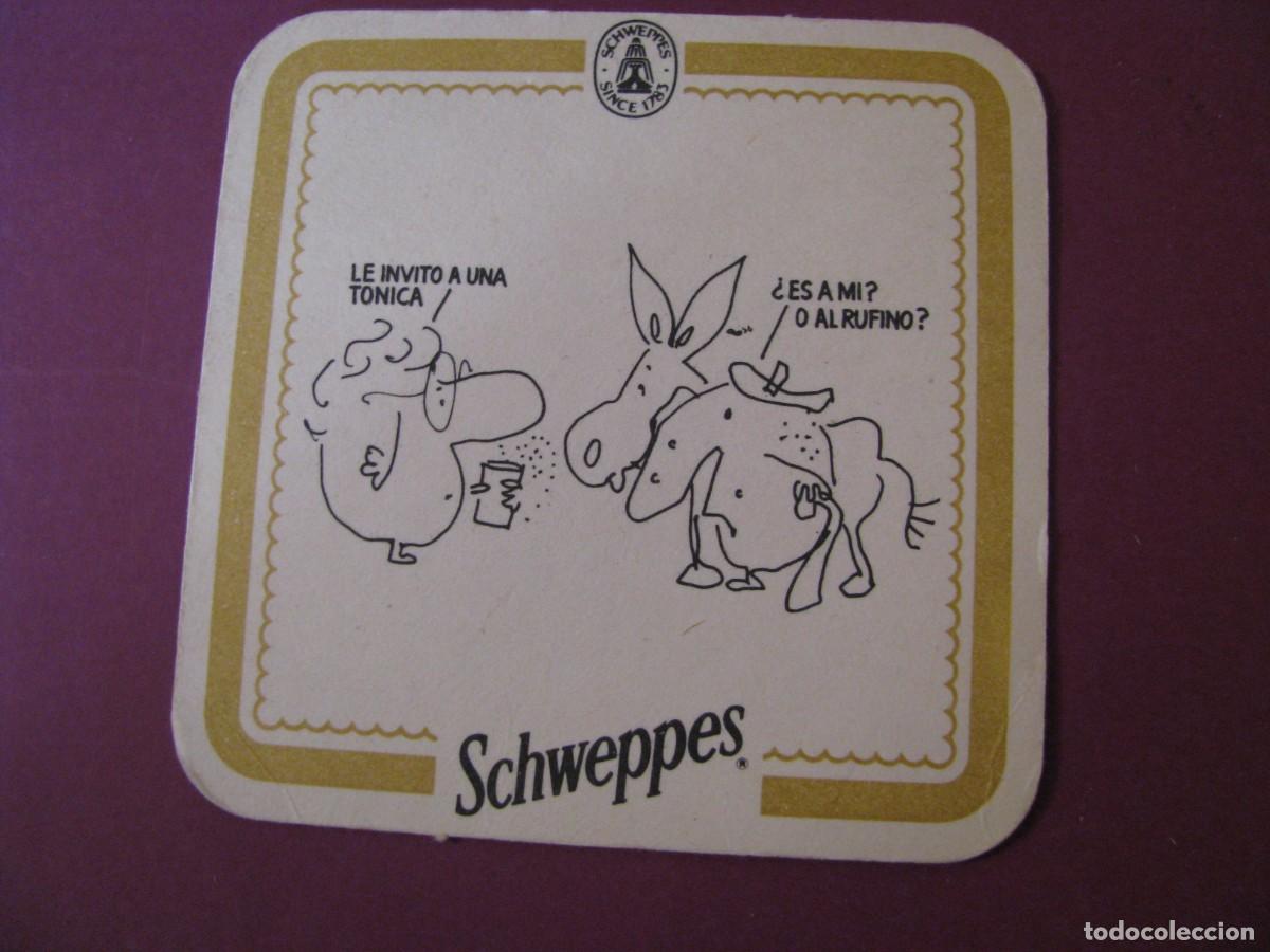 Coleccionismo: POSAVASOS DE REFRESCOS SCHWEPPES.