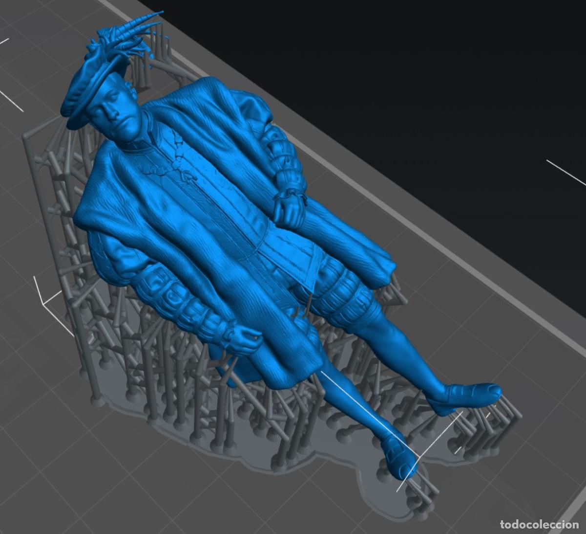 Coleccionismo: Carlos V miniatura escala 54 mm impresi&oacute;n 3D