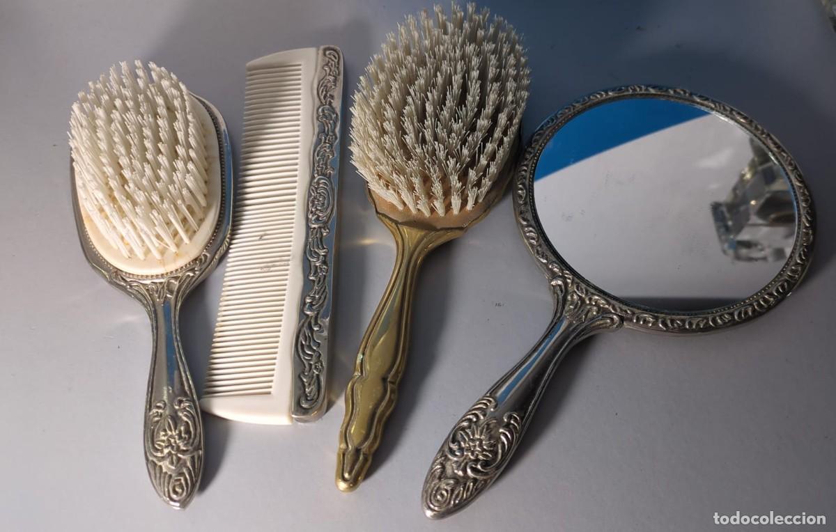 Coleccionismo: Conjunto completo de 4 piezas para tocador o c&oacute;moda