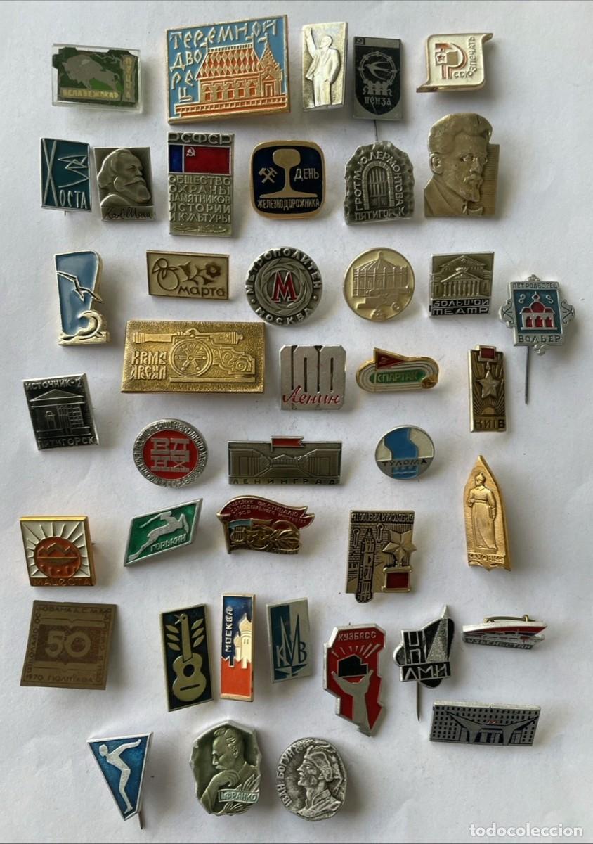 Coleccionismo: PINS URSS CCCP RUSIA 40 PINS A&Ntilde;OS 60-80
