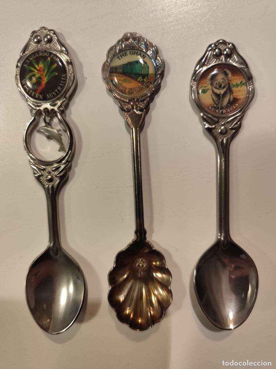 Coleccionismo: Lote Vintage de 3 Cucharitas Australianas