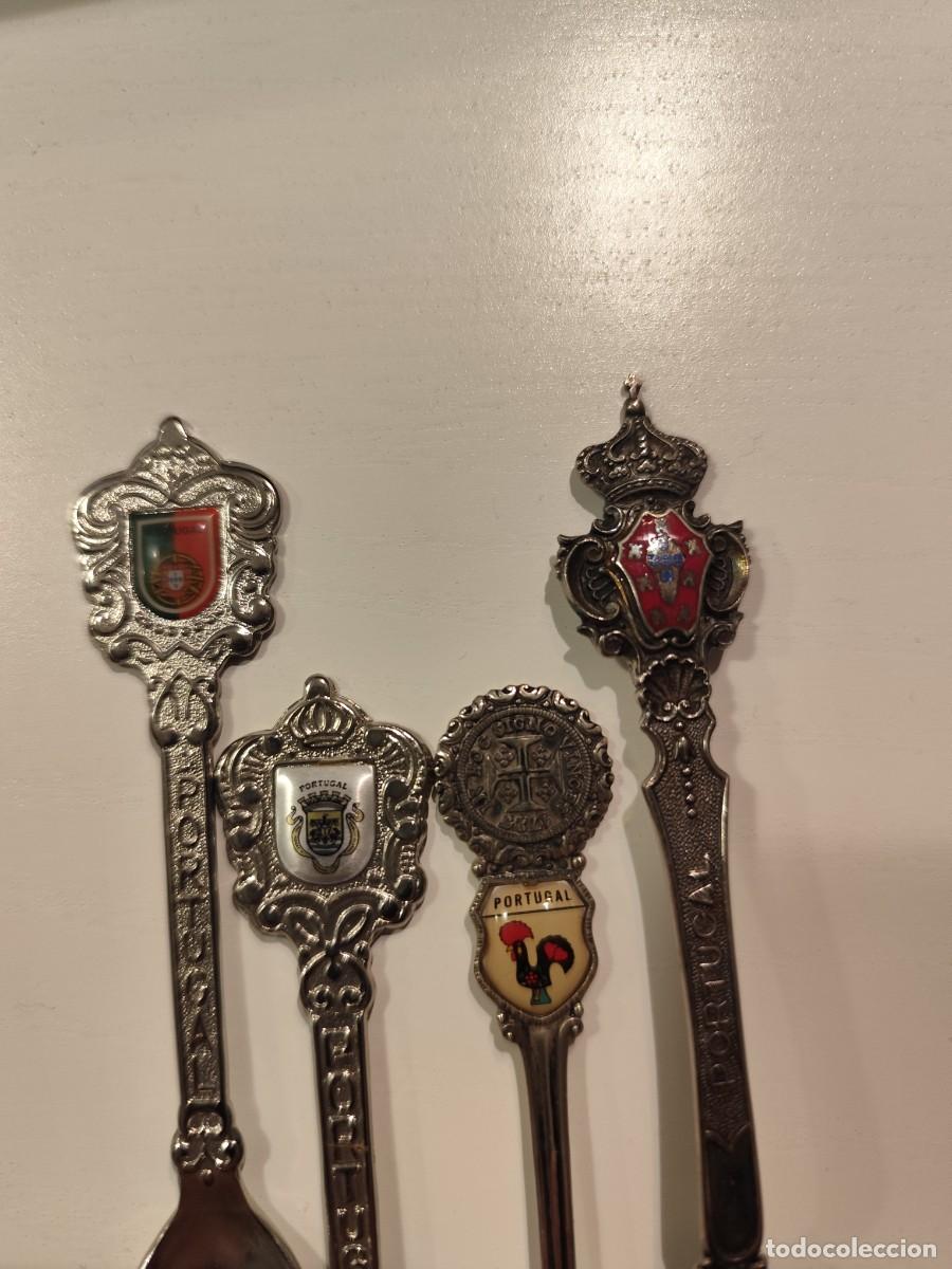 Coleccionismo: Lote Vintage de 4 Cucharitas de Portugal