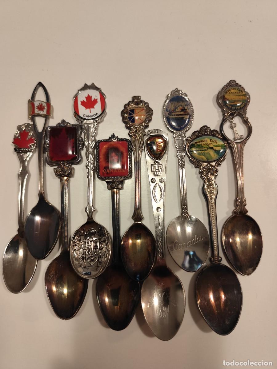 Coleccionismo: Lote Vintage de 10 Cucharitas de Canad&aacute;