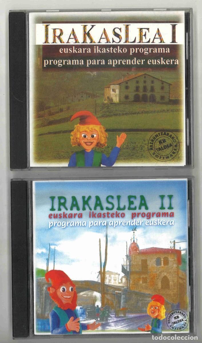 Coleccionismo: Irakaslea I eta II. Programa para aprender euskera. 2 CD-ROM. 1999