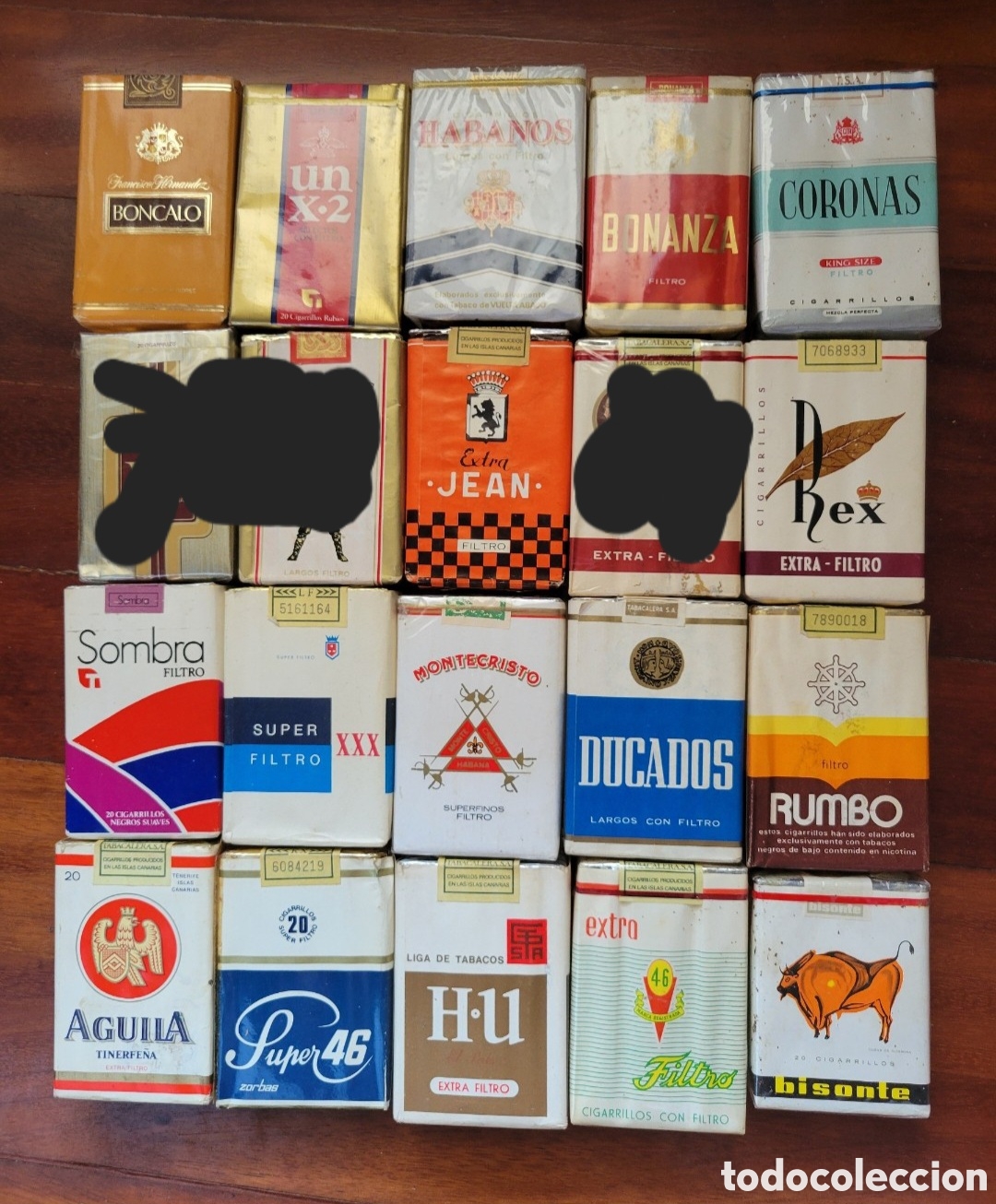 Colecionismo: Lote 17 cajetillas tabaco a&ntilde;os 80
