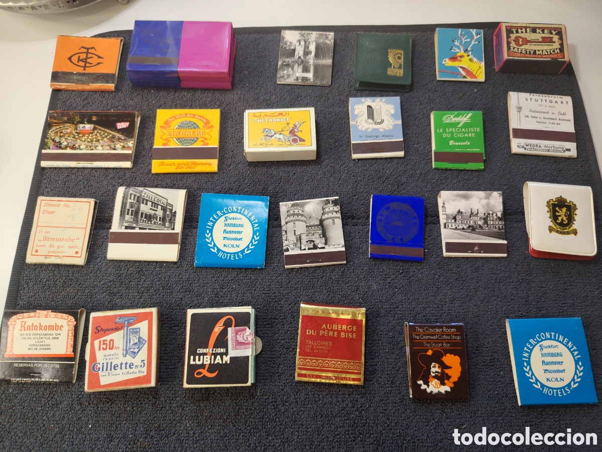 Coleccionismo: Set de 25 cajetillas de cerillas completas