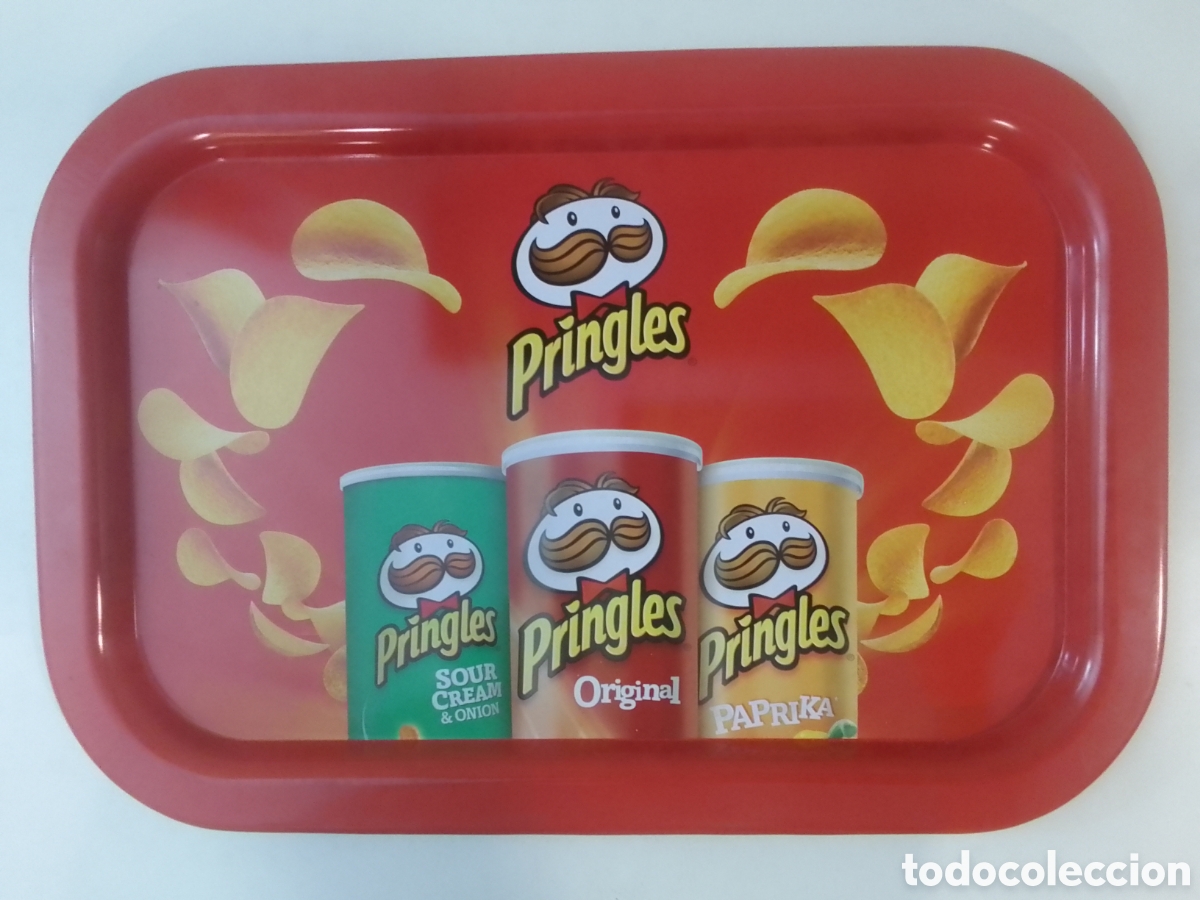 Coleccionismo: Bandeja met&aacute;lica Patatas Fritas Pringles.