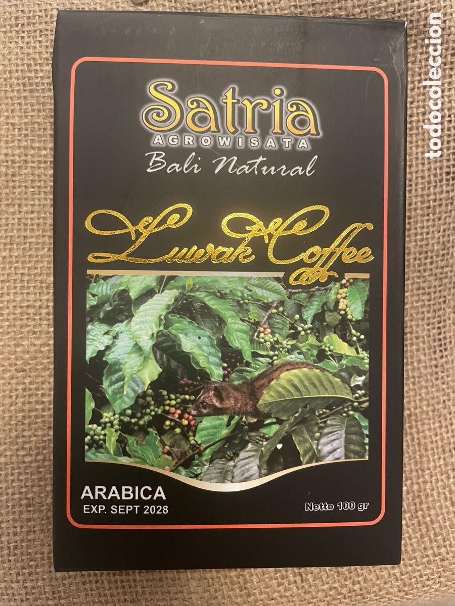 Coleccionismo: Satria Agrowisata Bali Natural Luwak Coffee Arabica &ndash; 100 g