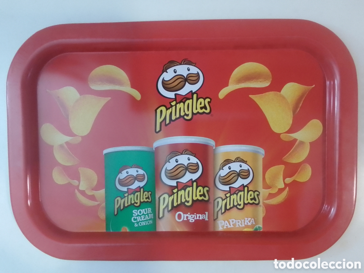 Coleccionismo: Bandeja met&aacute;lica Patatas Fritas Pringles.
