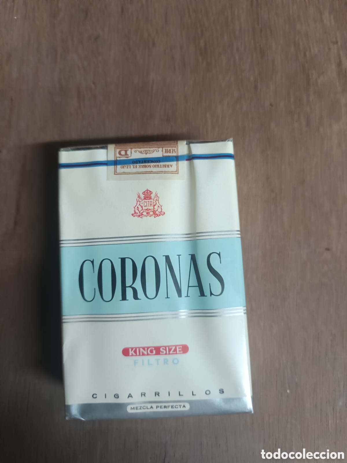 Coleccionismo: Antiguo paquete de tabaco coronas