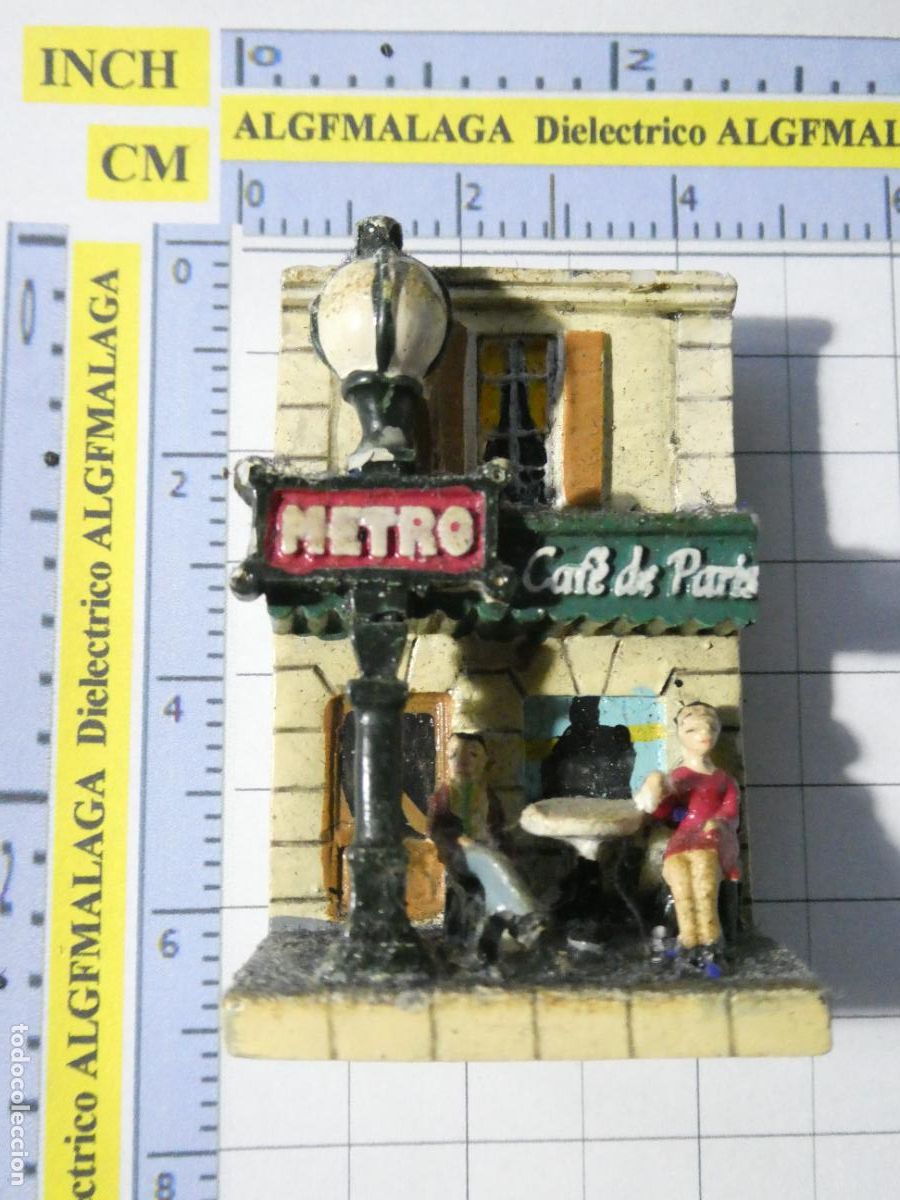 Coleccionismo: IMAN DE NEVERA SOUVENIR RECUERDO DE PARIS FRANCIA METRO CAF&Eacute; DE PARIS