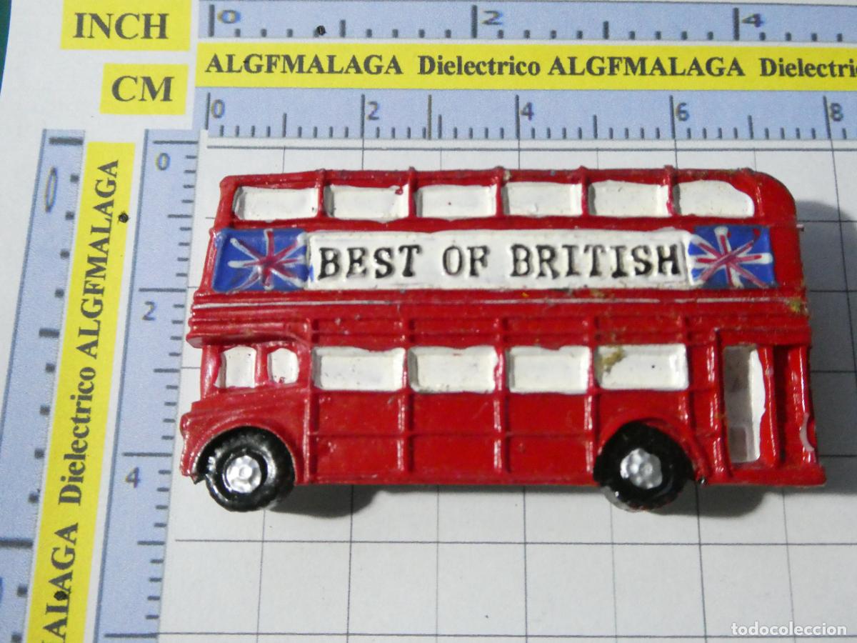 Coleccionismo: IMAN DE NEVERA SOUVENIR RECUERDO DE INGLATERRA REINO UNIDO AUTOB&Uacute;S DOUBLE DECKER