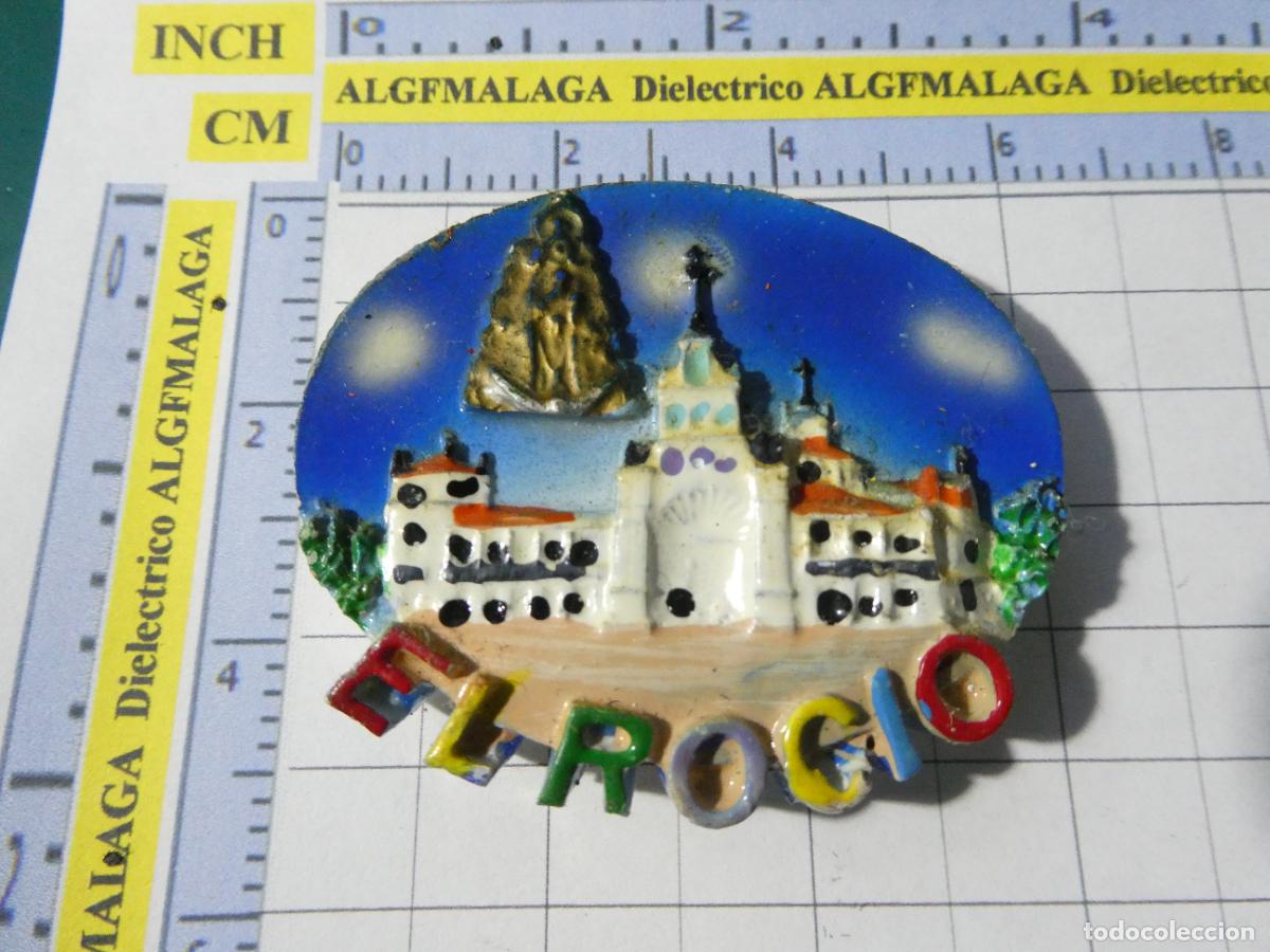 Coleccionismo: IMAN DE NEVERA SOUVENIR RECUERDO DE EL ROC&Iacute;O HUELVA ERMITA VIRGEN