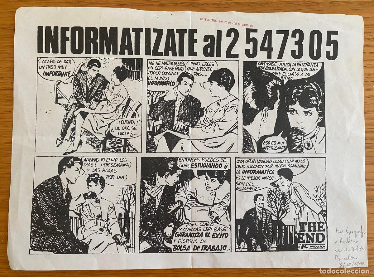 Coleccionismo: C&oacute;mic-anuncio a la manera de la Internacional Situacionista. CEPI-BASE, 4VL, Barcelona 1990