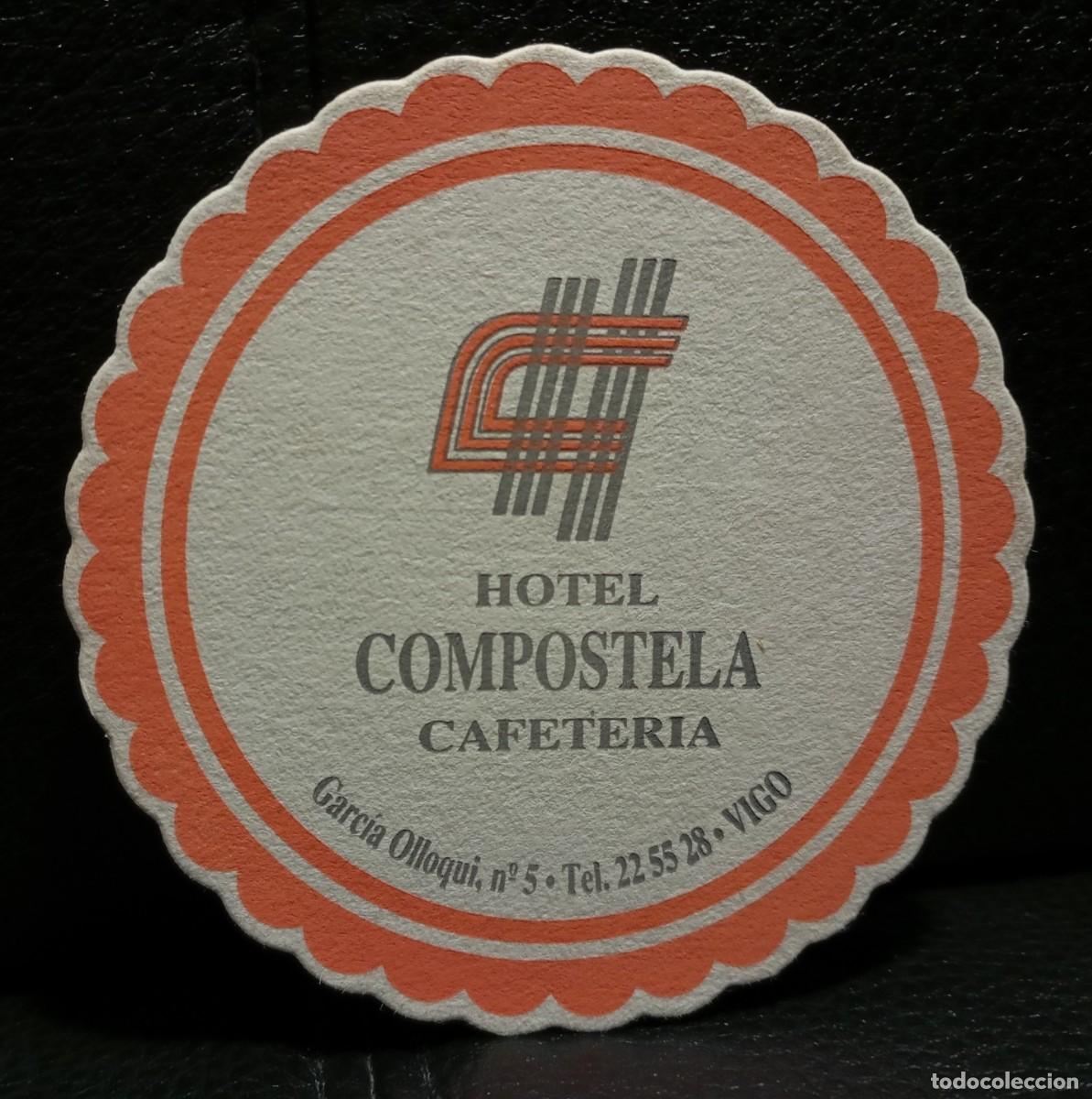 Coleccionismo: HOTEL COMPOSTELA CAFETERIA - POSAVASOS - VIGO PONTEVEDRA - CERVEZA - REFRESCOS - SIDRA - BITTER
