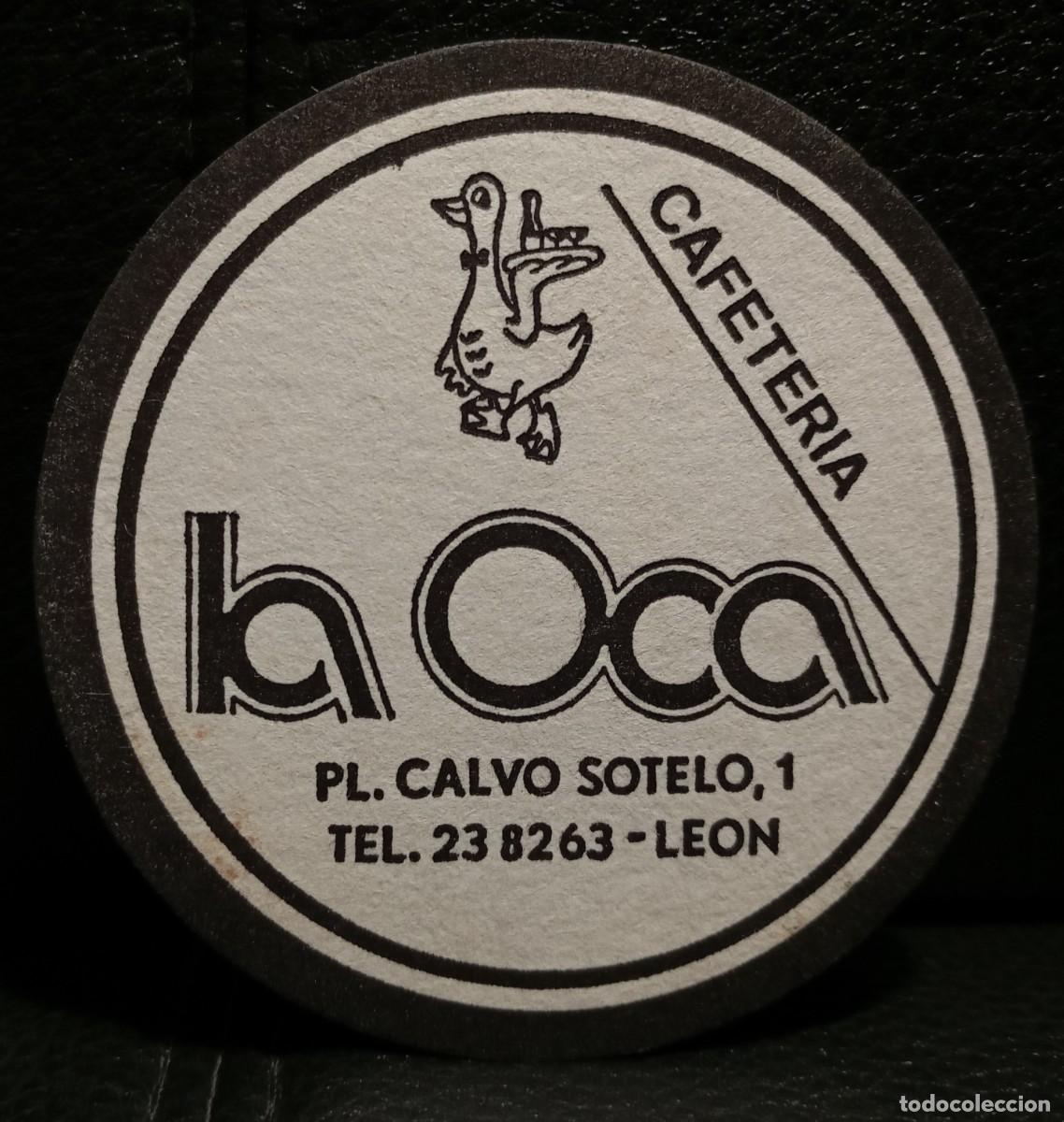 Coleccionismo: LA OCA CAFETERIA - POSAVASOS - LEON - CERVEZA - REFRESCOS - SIDRA - BITTER