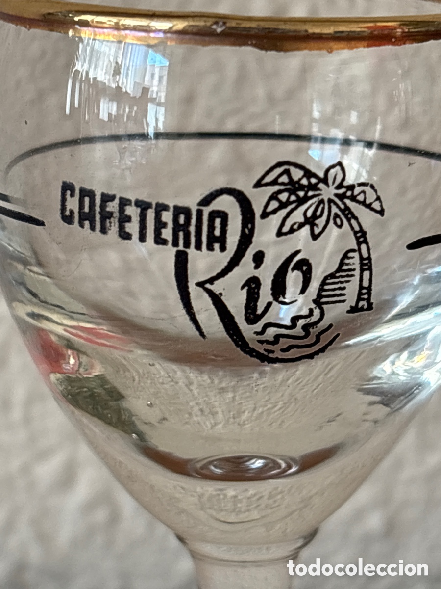 Coleccionismo: COPA CON PUBLICIDAD CAFETER&Iacute;A R&Iacute;O - Foto 2