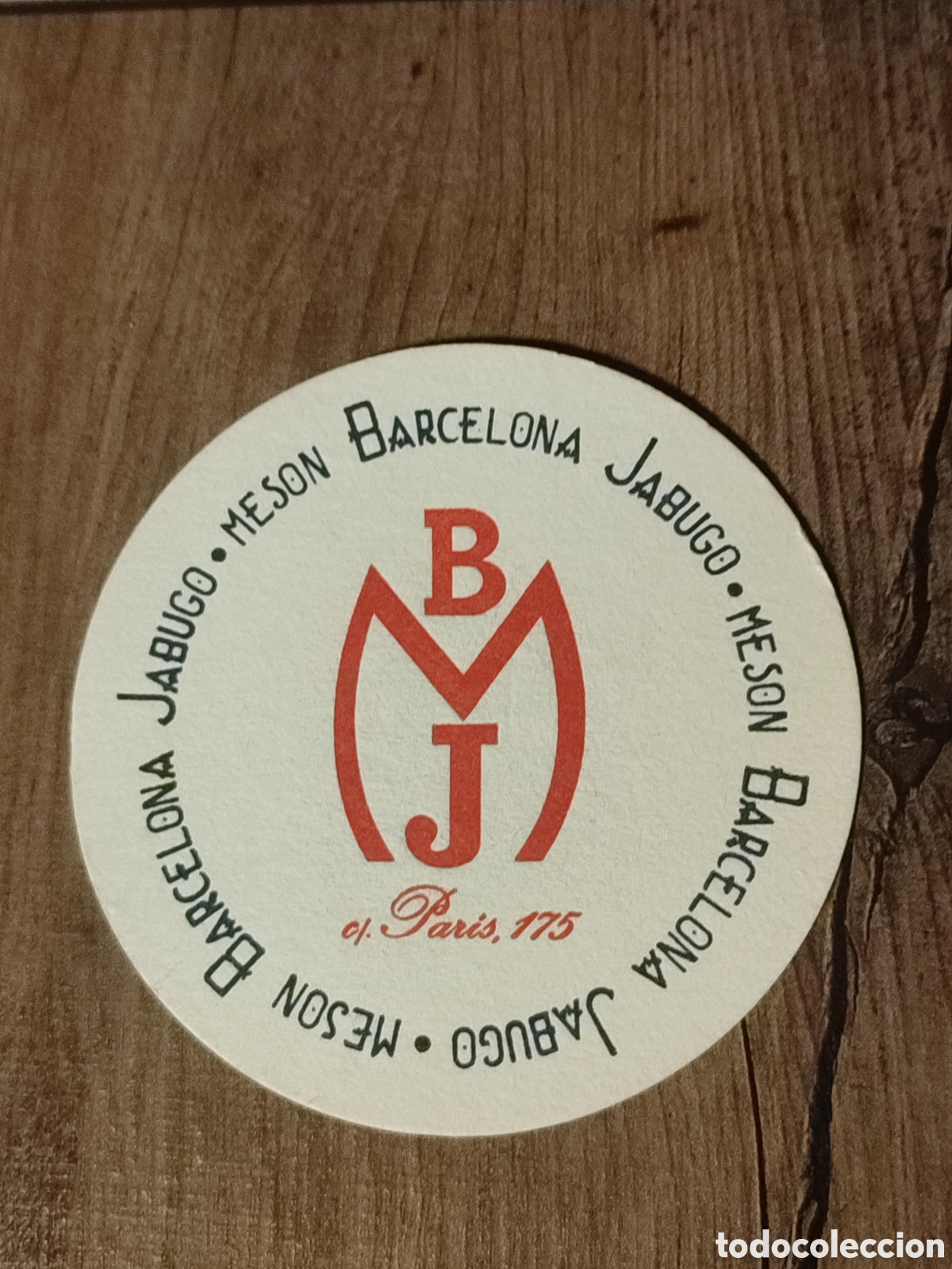 Coleccionismo: Posavaso Mes&oacute;n Jabugo Barcelona