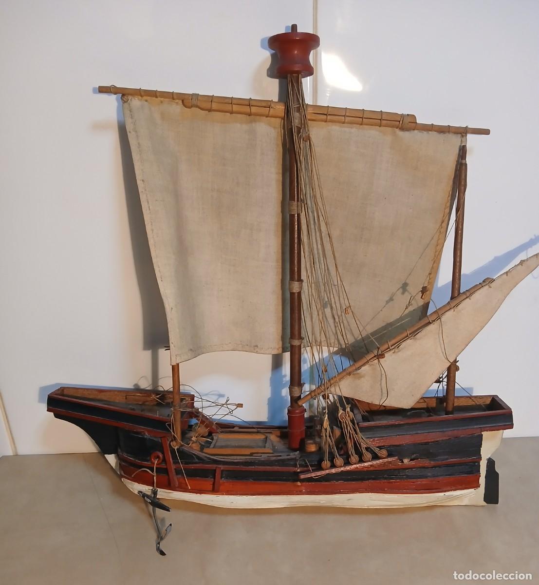 Coleccionismo: Barco velero maqueta en madera. Para restaurar