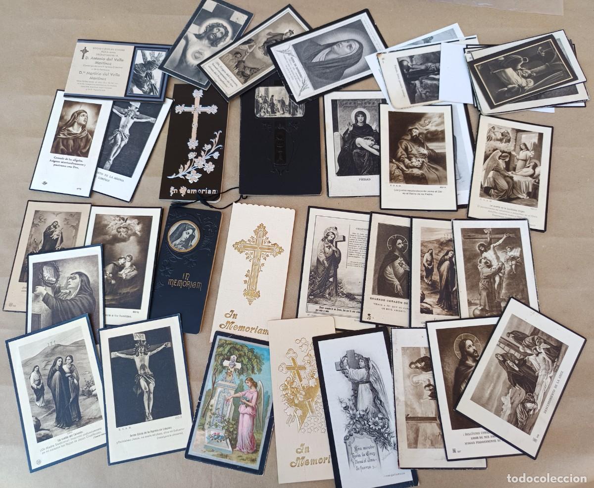 Coleccionismo: Lote antiguas necrol&oacute;gicas, esquelas mortuorias 1891-1960