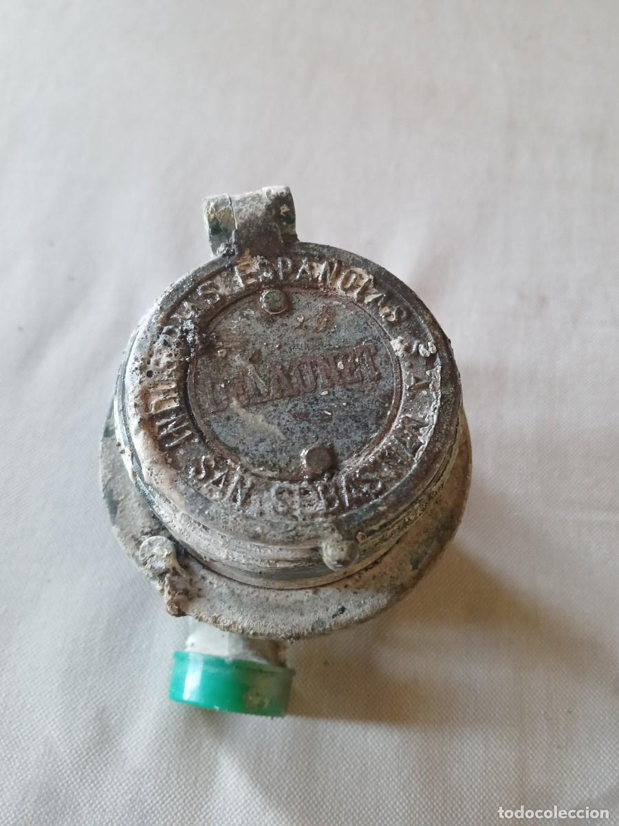 Coleccionismo: Antiguo contador de agua de metal delaunet industrias espa&ntilde;olas san Sebasti&aacute;n enumerado