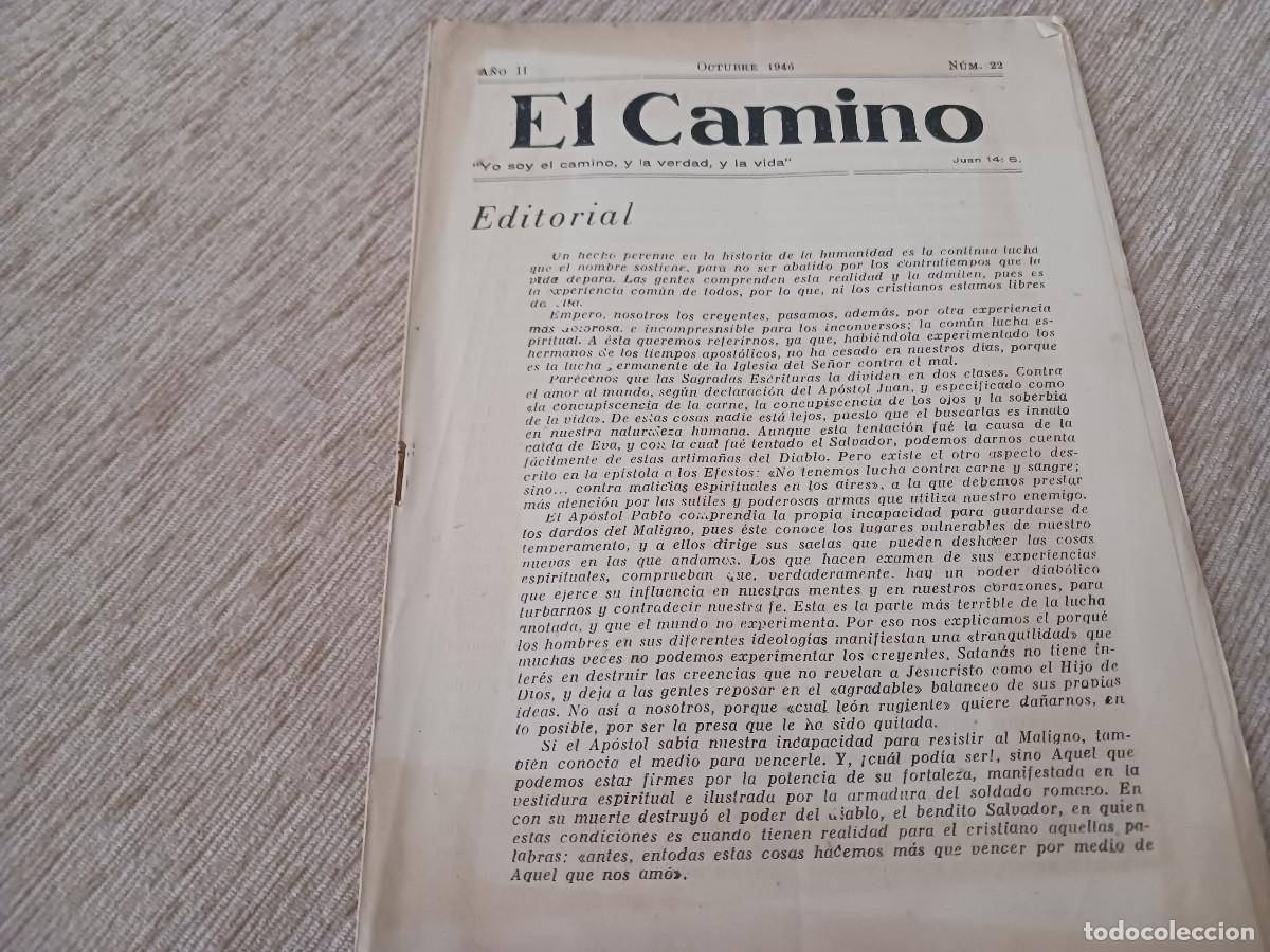 Coleccionismo: publicacion religiosa, el camino 1946, hojas 6