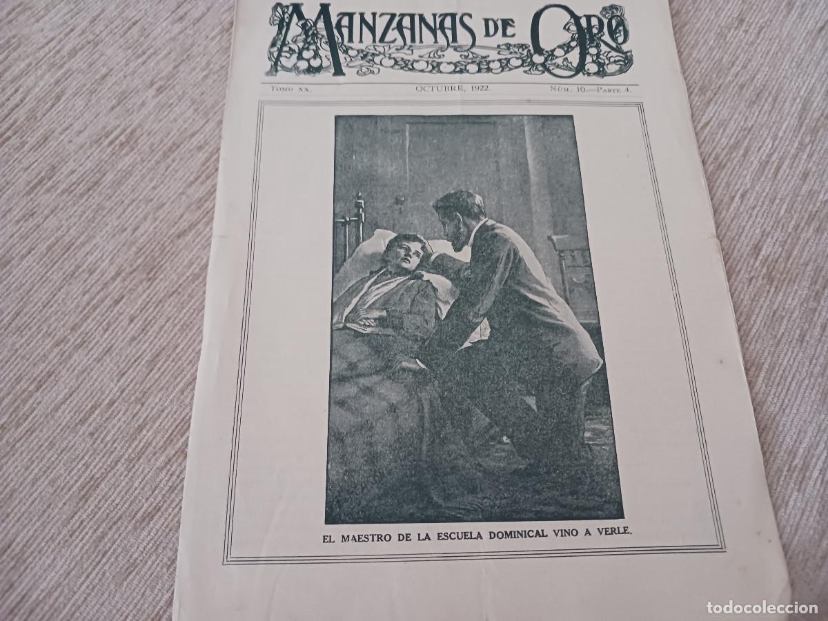 Coleccionismo: diptico periodico evangelico, manzanas de oro 1922