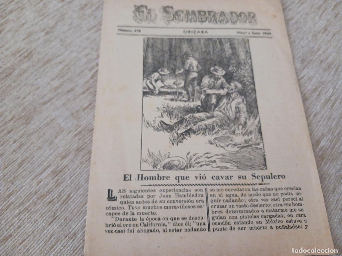 Coleccionismo: diptico periodico evangelico, el sembrador, n&ordm; 438, a&ntilde;o 1949