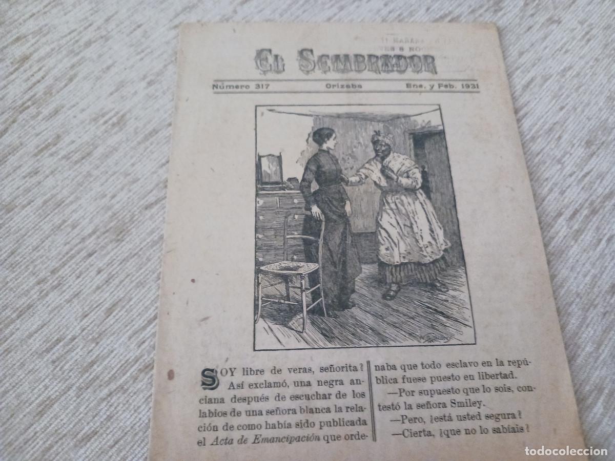 Coleccionismo: periodico evangelico, el sembrador, n&ordm; 317, a&ntilde;o 1931