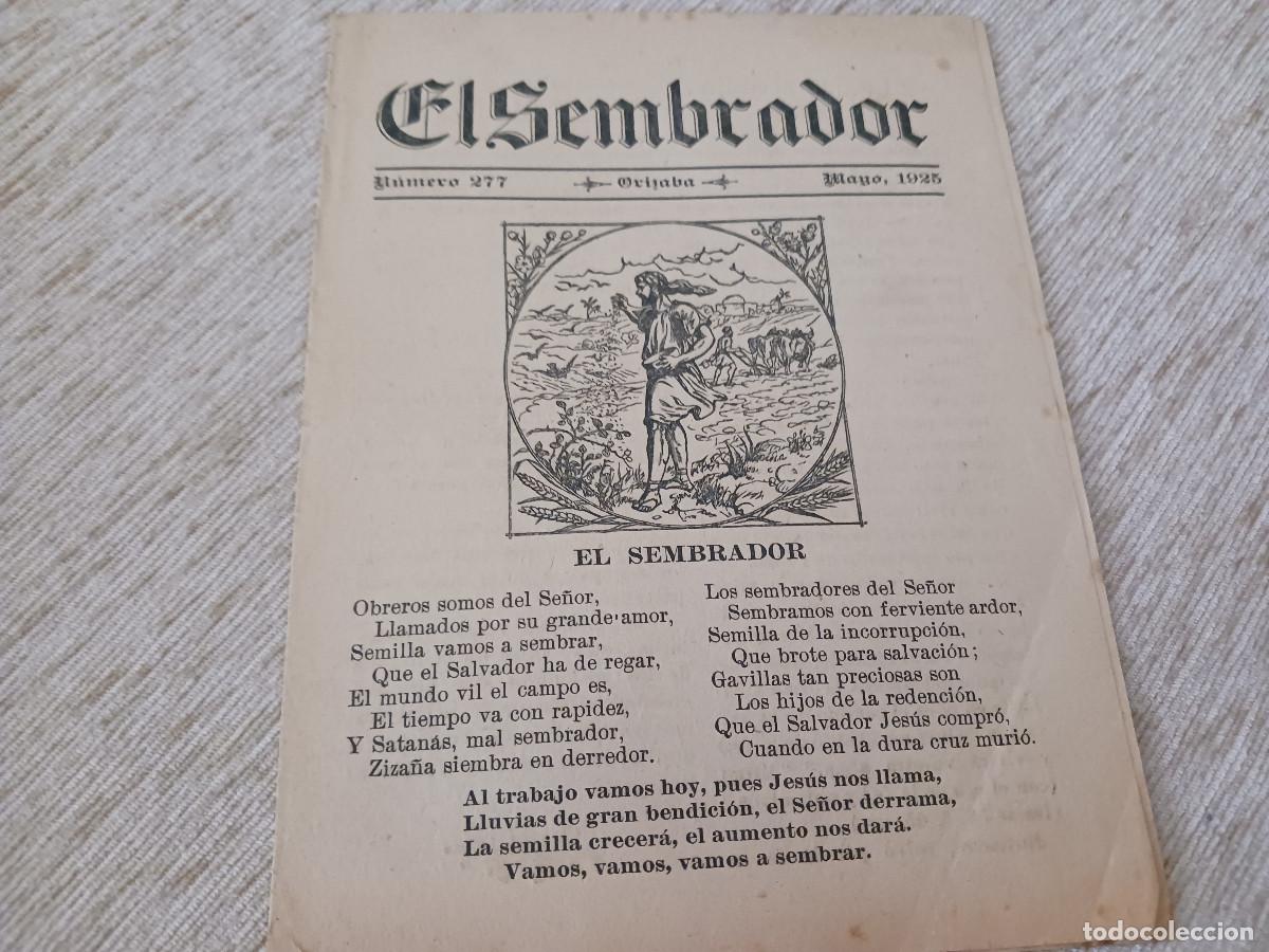 Coleccionismo: periodico evangelico, el sembrador, n&ordm; 277, a&ntilde;o 1925
