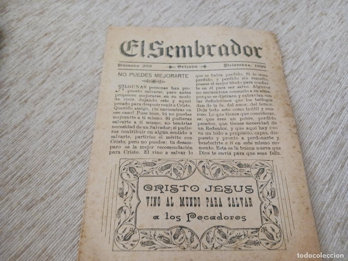 Coleccionismo: periodico evangelico, el sembrador, n&ordm; 263, a&ntilde;o 1922