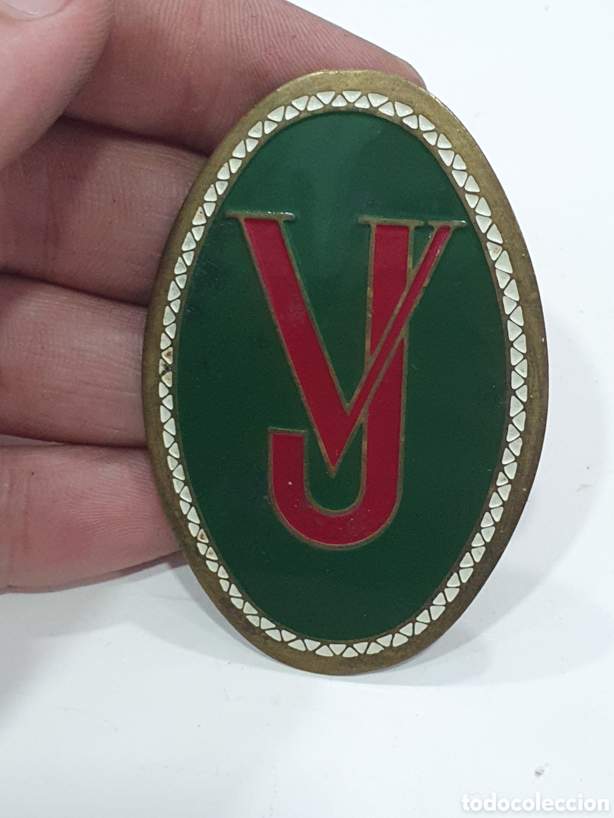 Collectionnisme: Antigua chapa de Vigilante Jurad&oacute;. Esmaltada. (L89)