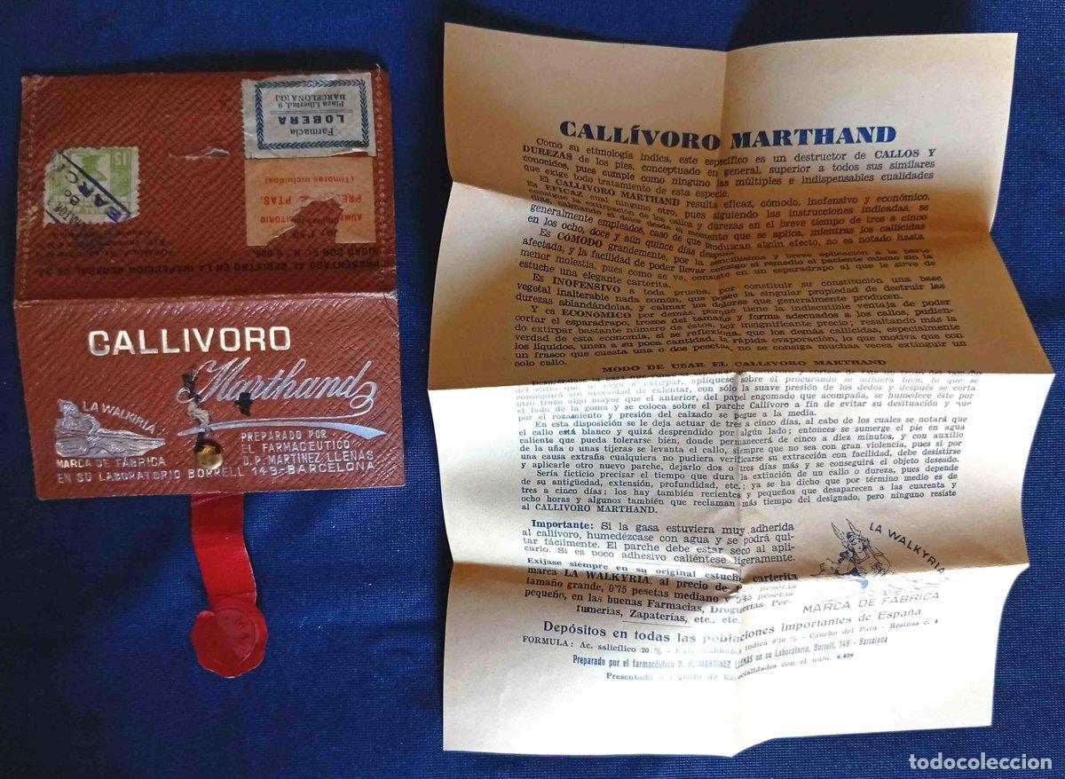 Collectionnisme: ESTUCHE DEL CALLIVORO MARTHAND. LA WALKIRIA. PREPARADO POR EL FARMAC&Eacute;UTICO MART&Iacute;NEZ LLENAS. BARCE...