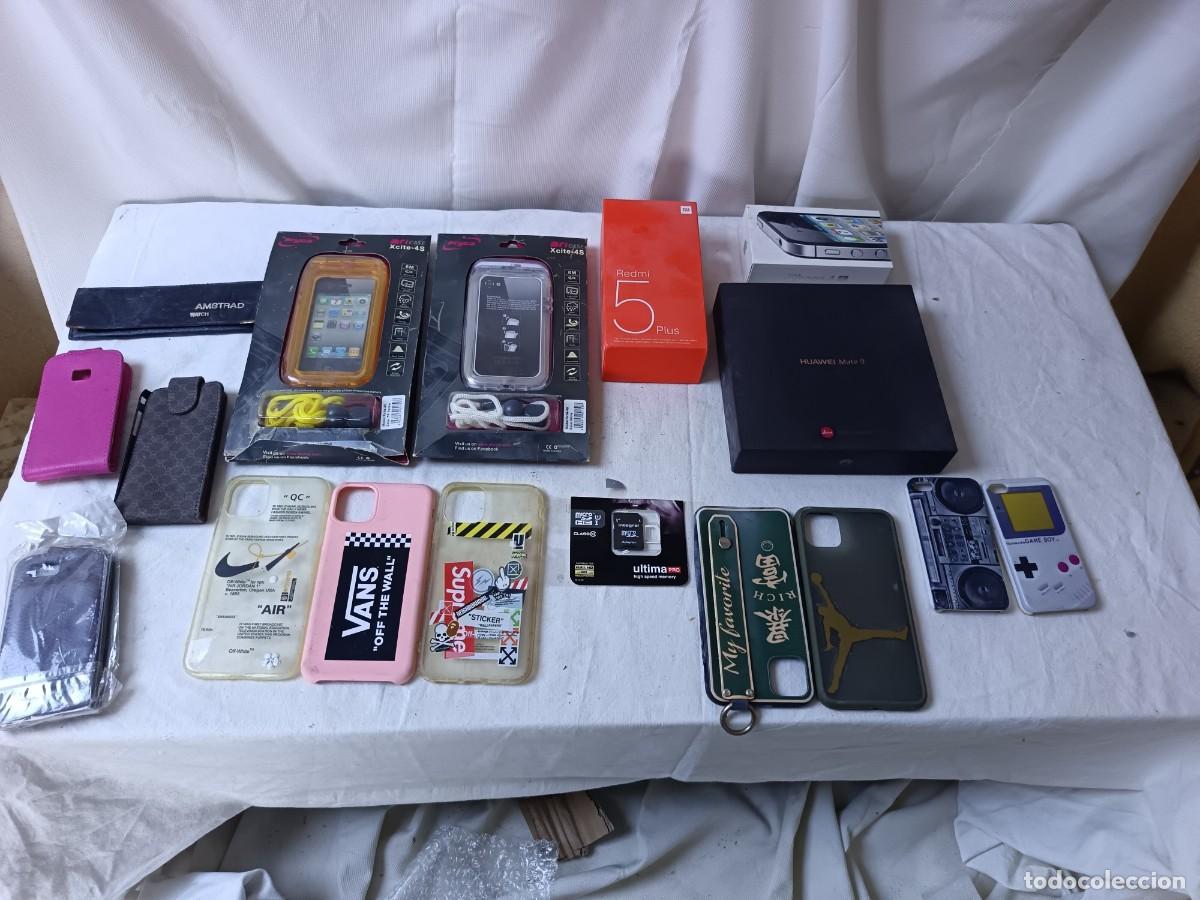 Coleccionismo: Lote de Telefon&iacute;a M&oacute;vil, fundas, cajas, fundas y otros, varias marcas, a clasificar
