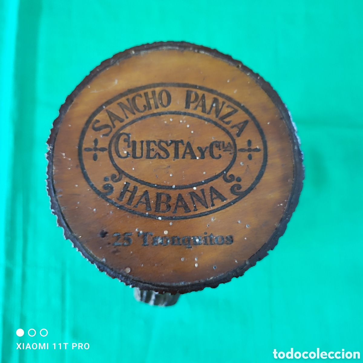 Coleccionismo: Caja de puros Sancho Panza, 25 tronquitos. Habana ( Cuba ). Vac&iacute;a.