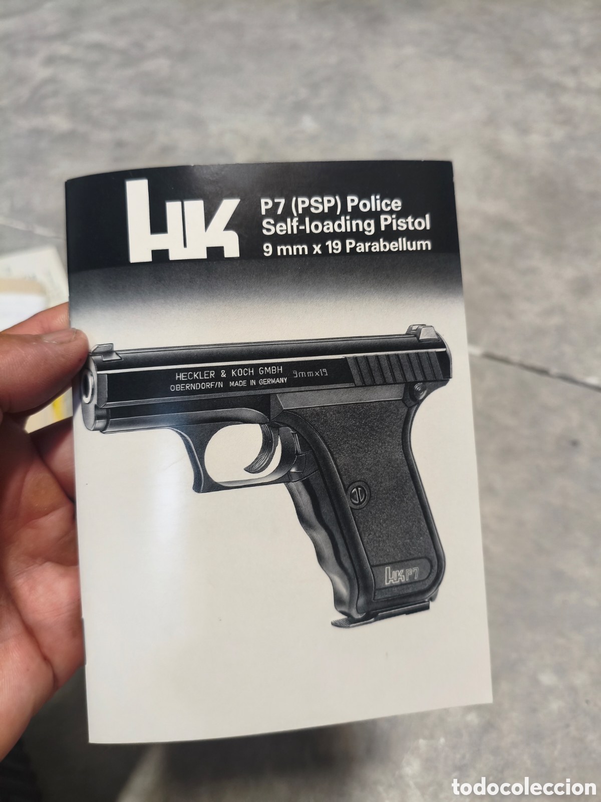 Coleccionismo: Manual original H&K P7