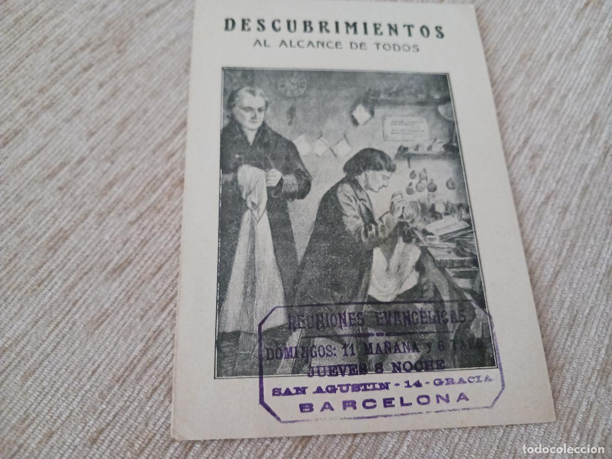 Coleccionismo: diptico evangelico, reuniones evangelicas