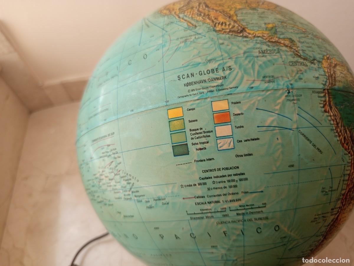 Coleccionismo: Antiguo globo terraqueo Scan Globe - Foto 9